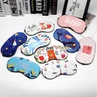 1 шт. Маска Для Сна Blindfold затенение маска для глаз из хлопка; Креативное милое защита для глаз маска для глаз Путешествия отдыха и спокойного сна помощи Slaapmasker