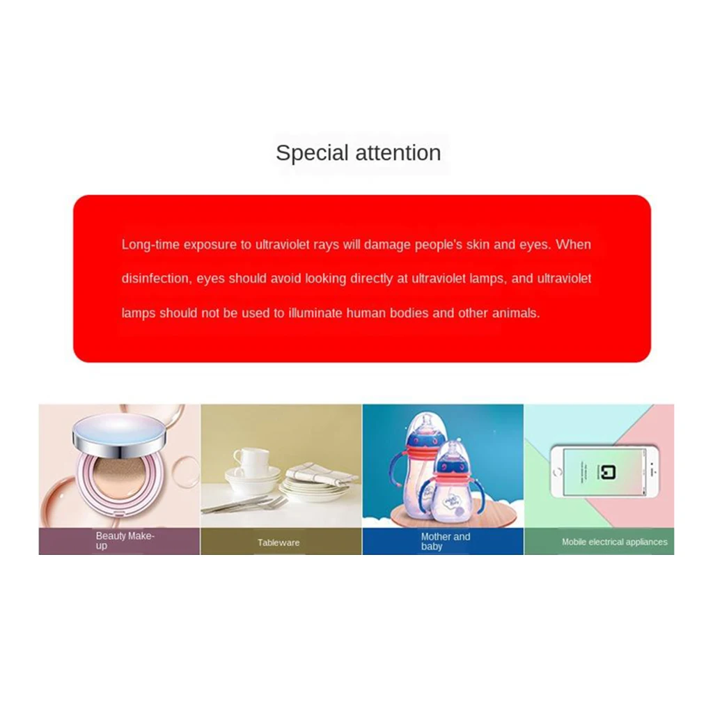 Ручной портативный светодиодный УФ лампа для дезинфекции бактерицидный