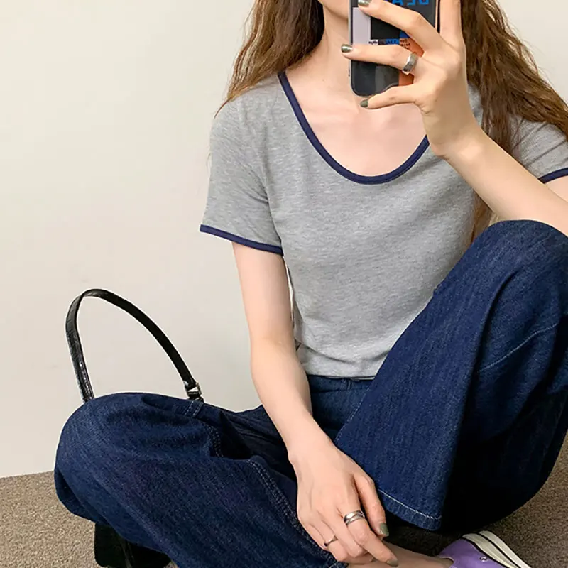 Женская футболка с коротким рукавом красная Сетчатая в стиле INS Super Fire Harbor новый