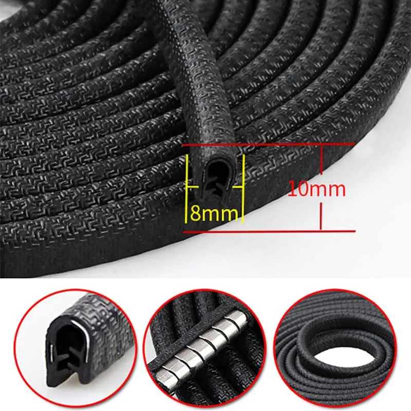 Лента для защиты автомобильной двери от столкновений 10 м боковые Стикеры царапин