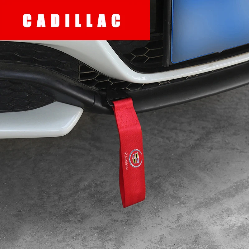 

For Cadillac XT5 XTS CTS Car SRX ATS CT6 Escalade Tiburon Deville Nylon Car Styling Rope Belt Trailer Tow Exterior Accessories