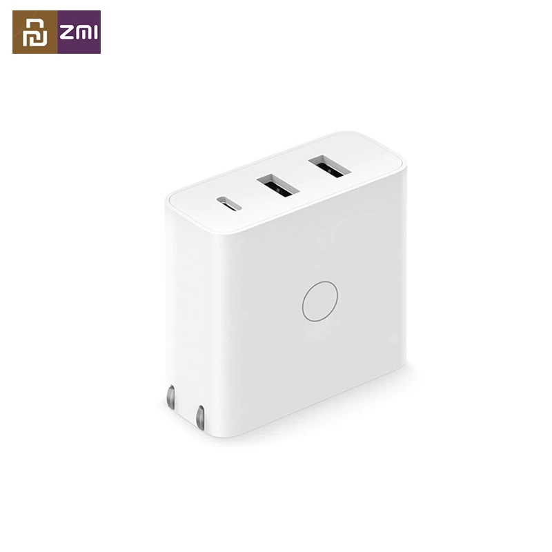 Оригинальное USB-зарядное устройство Youpin ZMI 65 Вт 3 порта для Android iOS переключатель