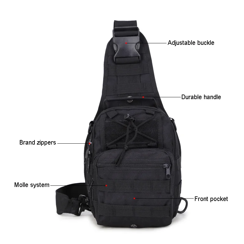Уличный военный рюкзак на плечо 600D нагрудная Сумка-Слинг Molle тактическая