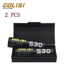 2 шт GOLISI S30 18650 3000 мАч 25А мощный E-CIG аккумулятор IMR 18650 для VAPE фонарик налобный фонарь Игрушка