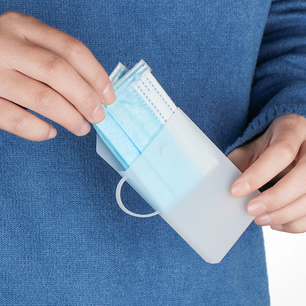 Новая портативная силиконовая сумка для маски держатель коробка хранения