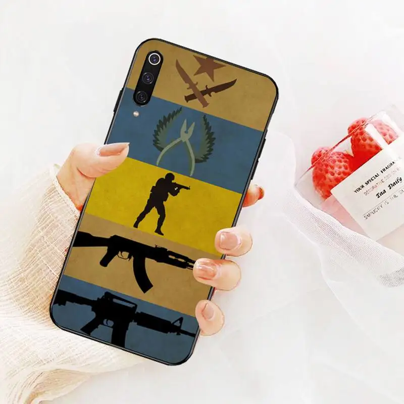 Мягкий силиконовый черный чехол для телефона PENGHUWAN Counter Strike cs go Xiaomi Mi9 9SE 8SE Pocophone F1