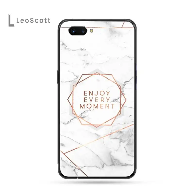 

marble Lovelyart aesthetic Luxury coo letter Phone Case For OPPO F 1S 7 9 K1 A77 F3 RENO F11 A5 A9 2020 A73S R15 REALME PRO