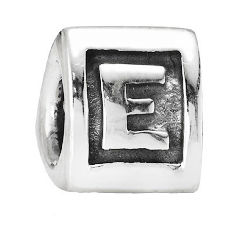 925 стерлингового серебра из печать классический 26 букв кольцо подходит для