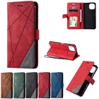 Флип-чехол Mi 11 Lite 5G 4G в стиле ретро для Xiaomi 11 Lite, роскошный кожаный текстурный кошелек, Магнитный чехол-книжка для Xiaomi 11 Lite NE, чехол