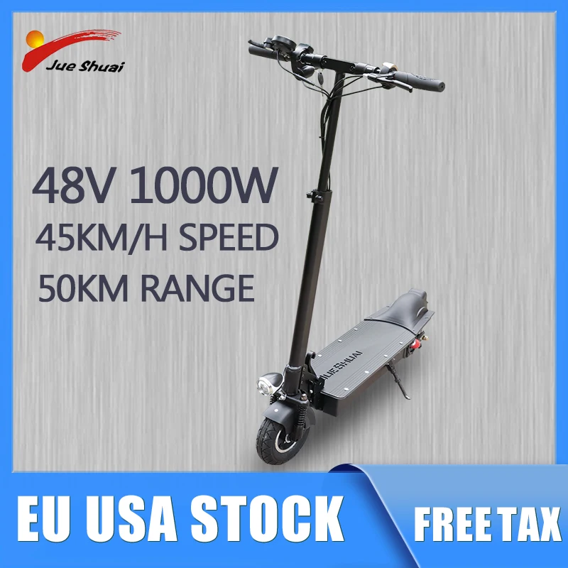 

45KM/H Electric Scooter 1000W 48V Folding E Scooter Skateboard Adults 50KM Distance Electric Kick Scooter with Seat EU USA Stock