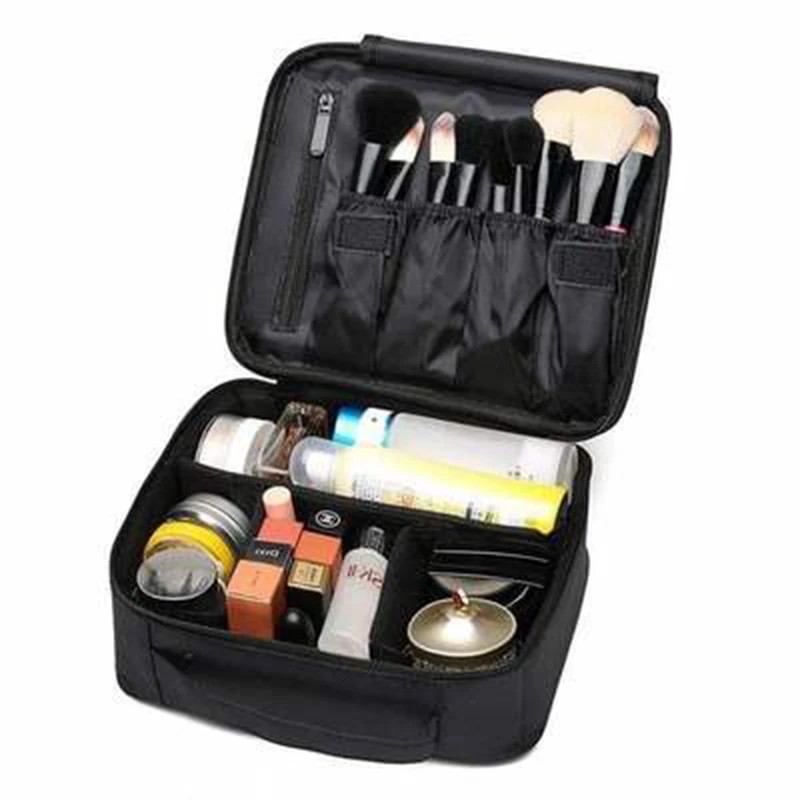 Косметичка для путешествий женская сумка вместительный холщовый полиуретановый