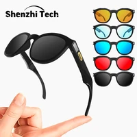 bluetooth audio smart sunglasses bone conduction glasses open ear headset hand free calling and music