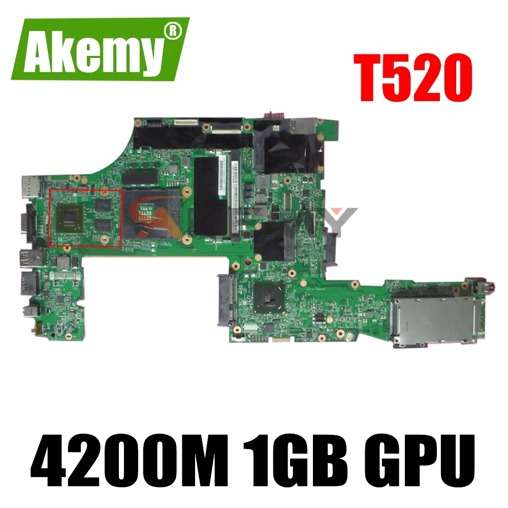 

Материнская плата для ноутбука Lenovo Thinkpad T520 T520i с NVS 4200M 1 ГБ GPU QM67 DDR3 04W3254