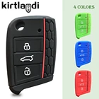 Чехол-брелок для Skoda Octavia Kodiaq Karoq Fabia, для VW Tiguan Polo Golf 7 T-Roc T-cross 2021, чехол для SEAT Ateca Leon Toledo