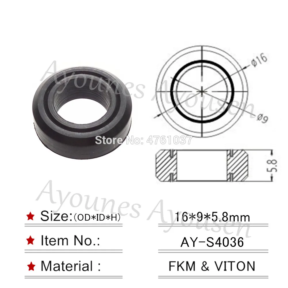 Бесплатная доставка 20 шт.-500 шт. кольцевые уплотнения 16*9*5,8 мм для Toyota Mazda Subaru комплект для ремонта топливного инжектора нижняя печать для фотооборудования