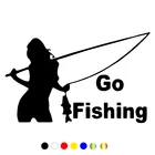 CS-1642# наклейки на авто Go Fishing водонепроницаемые наклейки на машину наклейка для авто автонаклейка стикер этикеты винила наклейки стайлинга автомобилей украшения