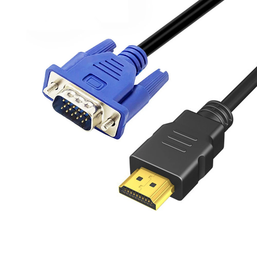 6 футов HDMI штекер к SVGA VGA M Конвертер A/V кабель позолоченный 6 футов 1080p новый