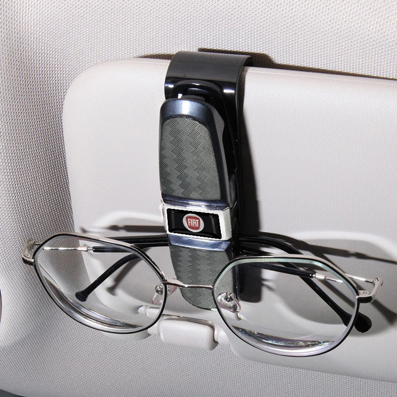 

1pcs Car Portable Sun Visor Glasses Holder Ticket Card Holder for FIAT 500 Accessories Punto Uno Ducato Palio Toro Stilo Tipo