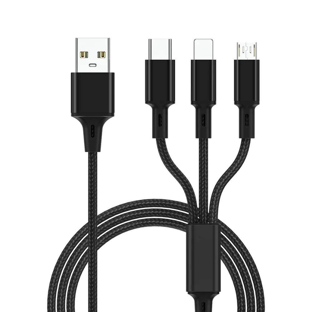 3 в 1 USB кабель для мобильного телефона Micro usb type C зарядный кабель для смартфона зарядный кабель Micro зарядный usb-шнур