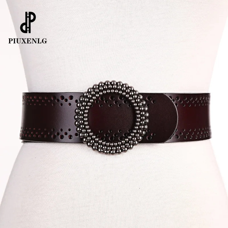 

Women's Belts Wide Fashion Hollow Out Diamonds Buckle Cummerbunds Female Dress Corsets Waistband Belts Decoration Wide Belt Gg