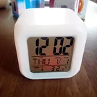 Новый Красочный Светодиодный светящийся Будильник для детей домашний декор для спальни Настольный цифровой светящийся будильник для электронного термометра часы