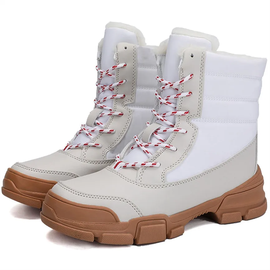 Зимние сапоги Женская водонепроницаемая обувь на платформе теплые зимние