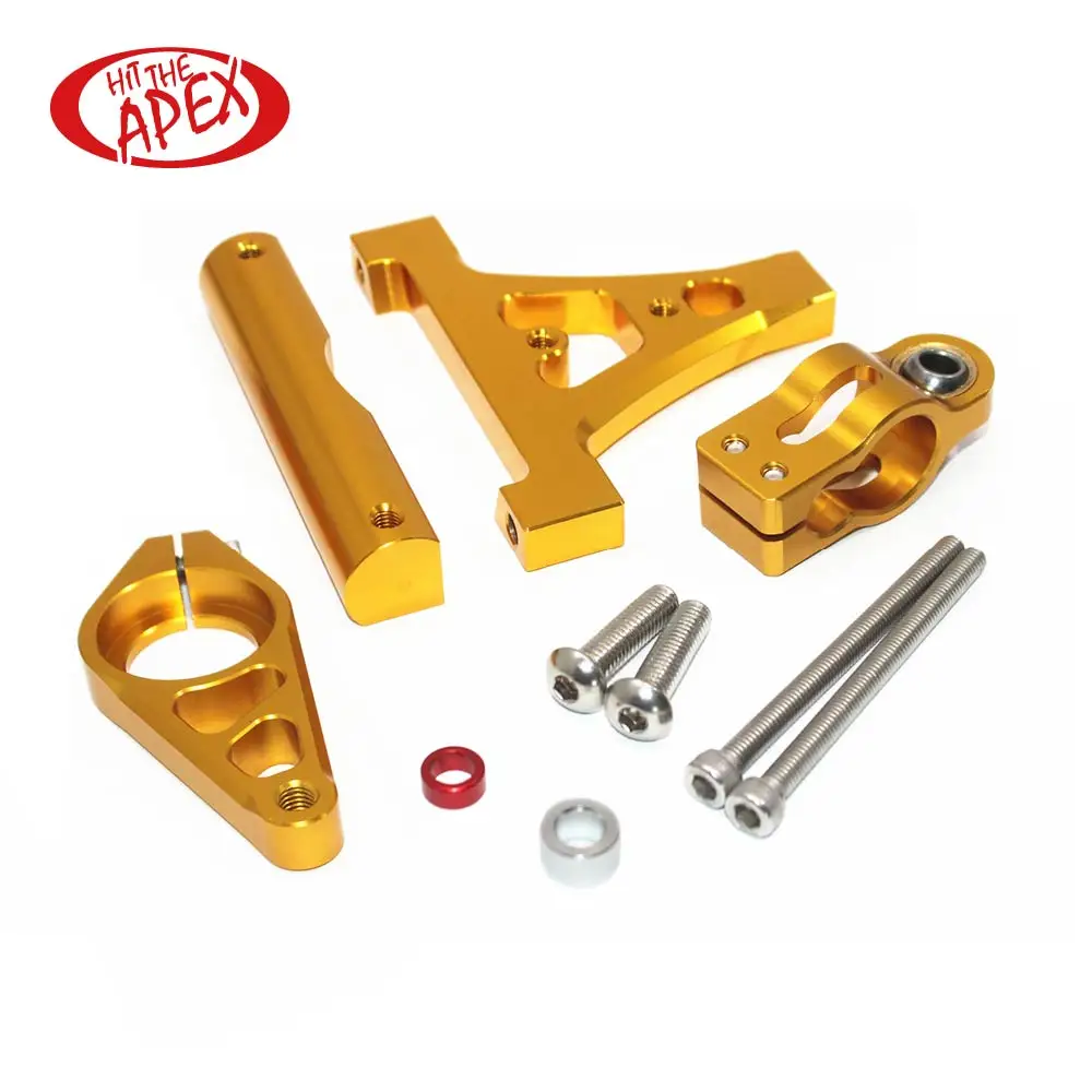 Алюминиевый мотоциклетный демпфер рулевого управления с ЧПУ стабилизирующий