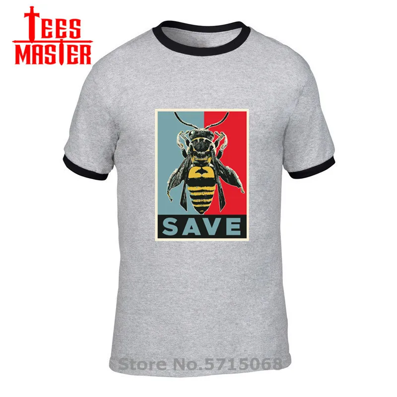 Новая рубашка с надписью Save The Bees Мужская футболка рисунком волонтеров Earth