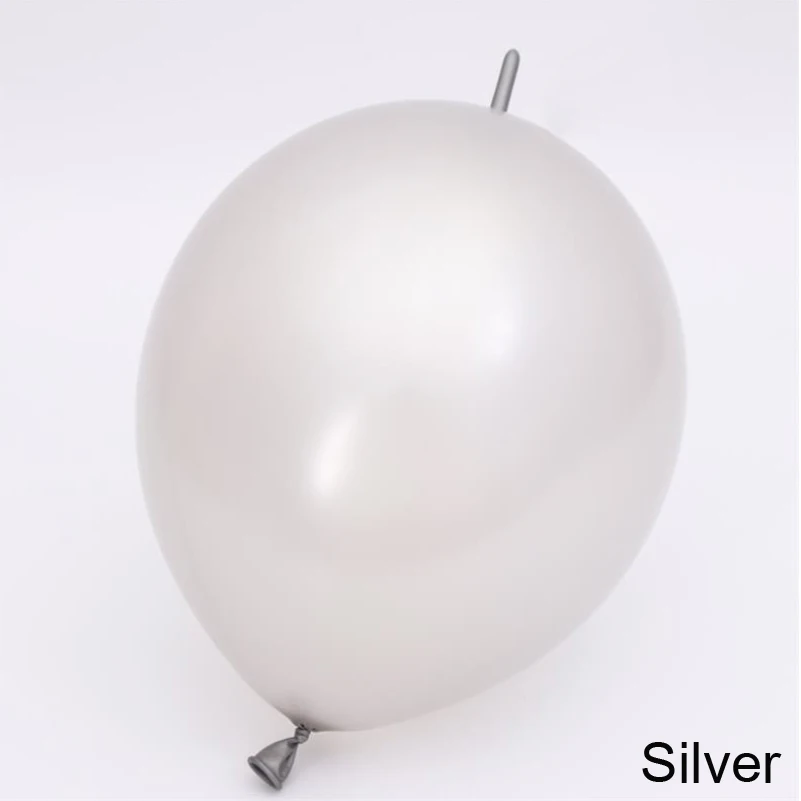 silver Свадебные украшения хвостовые воздушные шары DIY для дома и сада/события и вечерние украшения 6 дюймов скрепленные шары Цвет ассорти или смешанные 1000 шт - Цвет: silver