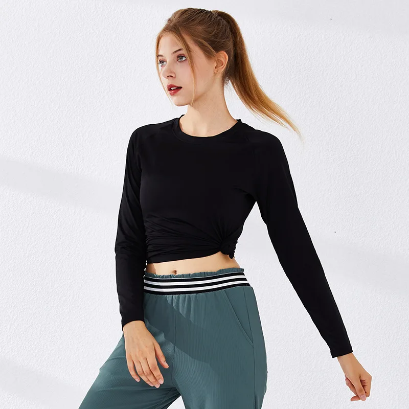 Беговая футболка для бега спортивная одежда 2019 топы Спортивные женские длинный