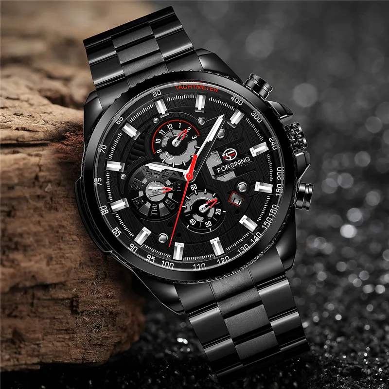 Часы наручные FORSINING Мужские механические автоматические спортивные брендовые