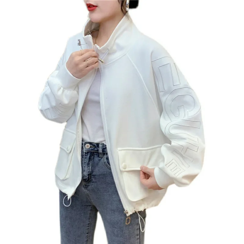 

Fashion Sweater Loose Korean Version 2021 New Spring and Autumn Age Reduction Short Cardigan Hong Kong Flavor Jacket Women