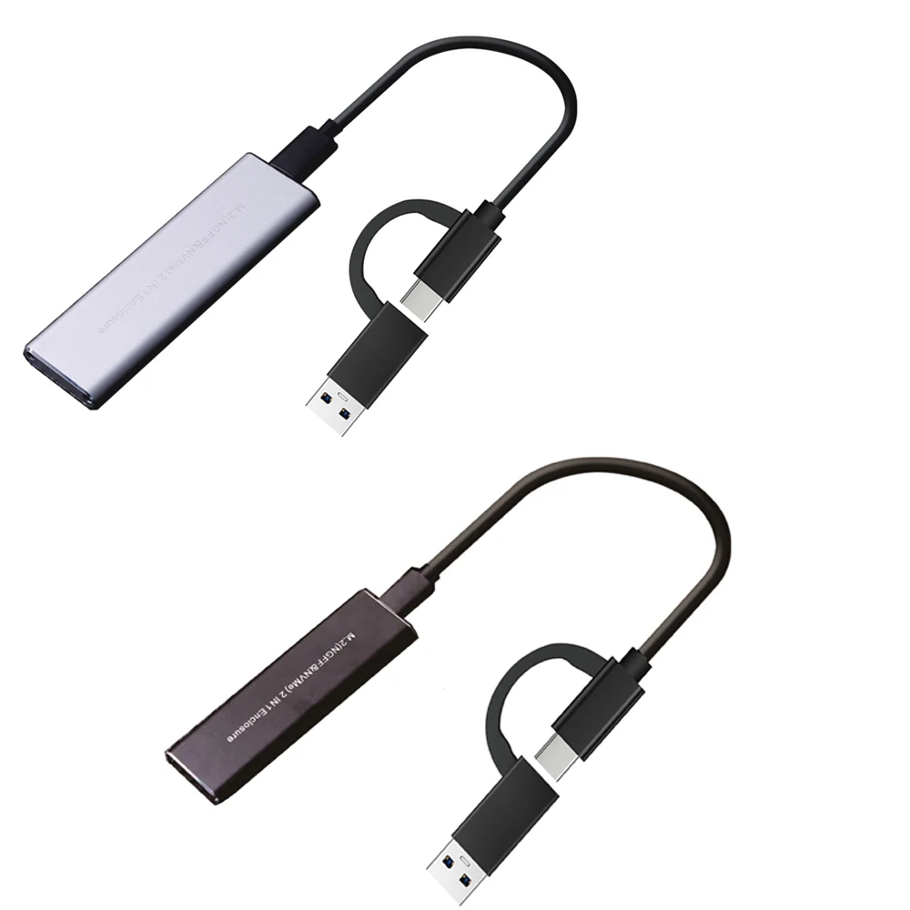 Чехол M.2 NVME SSD на USB 3 1 10 Гбит/с двойной протокол M2 NVMe PCIe NGFF SATA адаптер корпуса с OTG