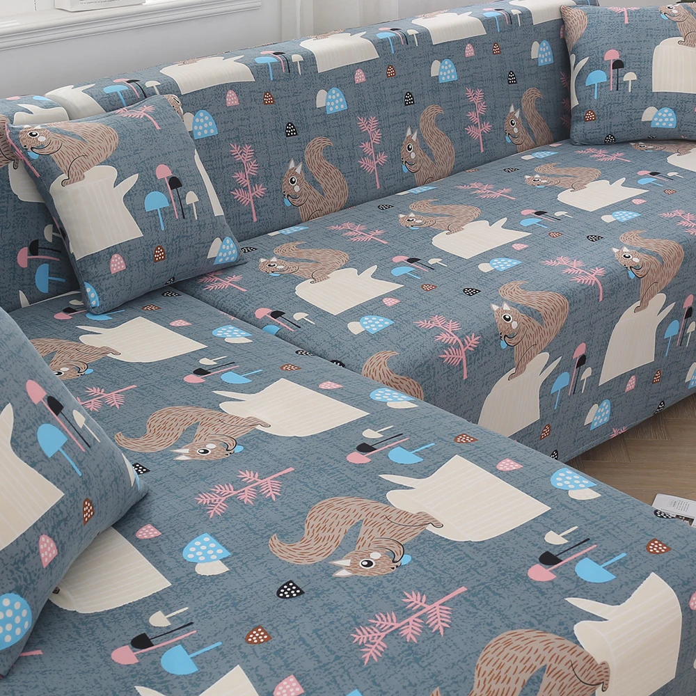 Растягивающиеся чехлы для диванов секционные эластичные гостиной в форме L