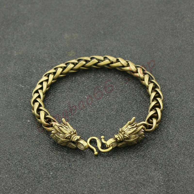 

Taoist Bracelet copper Domineering Loong head Bracelet jewelry Lucky Bracelet