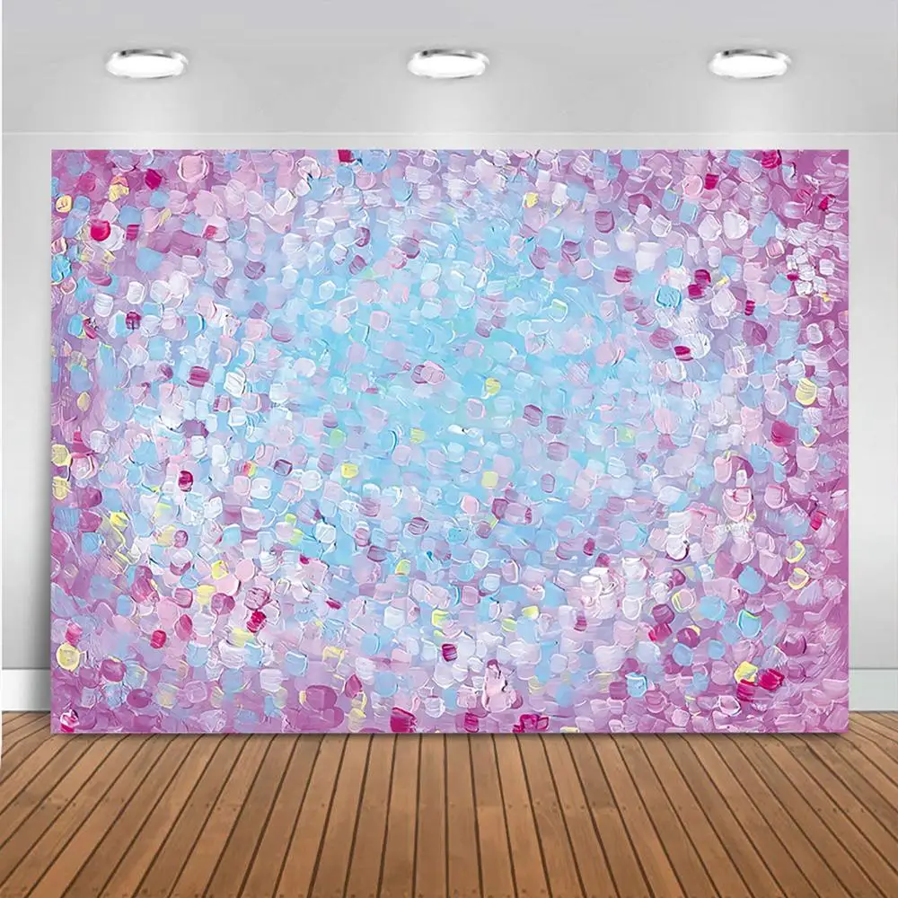 Художественный нарисованный фон для портретной фотосъемки Новорожденных