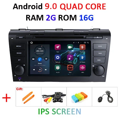 7 inch 2G 16G IPS 4G 64G ips DSP 2 Din Android 9,0 Автомобильный мультимедийный dvd-плеер gps для Mazda 3 Mazda 3 2004 2005 2006 2007 2008 2009 Радио стерео - Цвет: 7 inch 2G 16G IPS