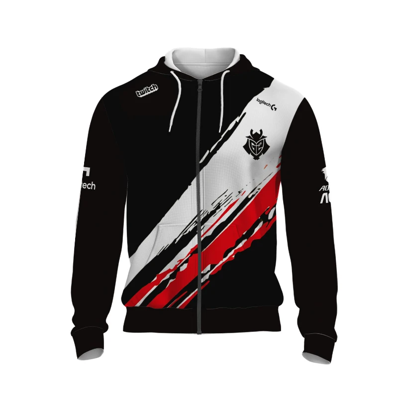 

Новинка весна-осень Мужская Женская толстовка с длинным рукавом 3D 2021 G2 футболка для соревнований униформа для команды одежда для фанатов то...