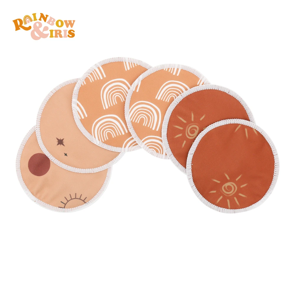 Rainbow&Iris 6PCS Reusable Breastfeeding Pads Washable Nursing Pads REUSABL PAD pads REUSABL PAD