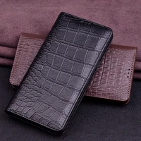 luxury genuine flip leather case for realme c11 c15 6 nfc 7 pro flip cover handmake leather cases for realme 6s 6i case
