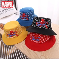 disney 11 6 year old childrens fisherman hat marvel cartoon spiderman pot hat autumn outing sunshade male and female baby hat
