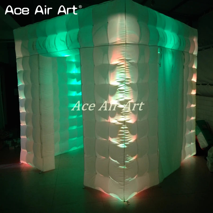 Чудесная уличная Красивая надувная фотобудка нового дизайна с освещением и