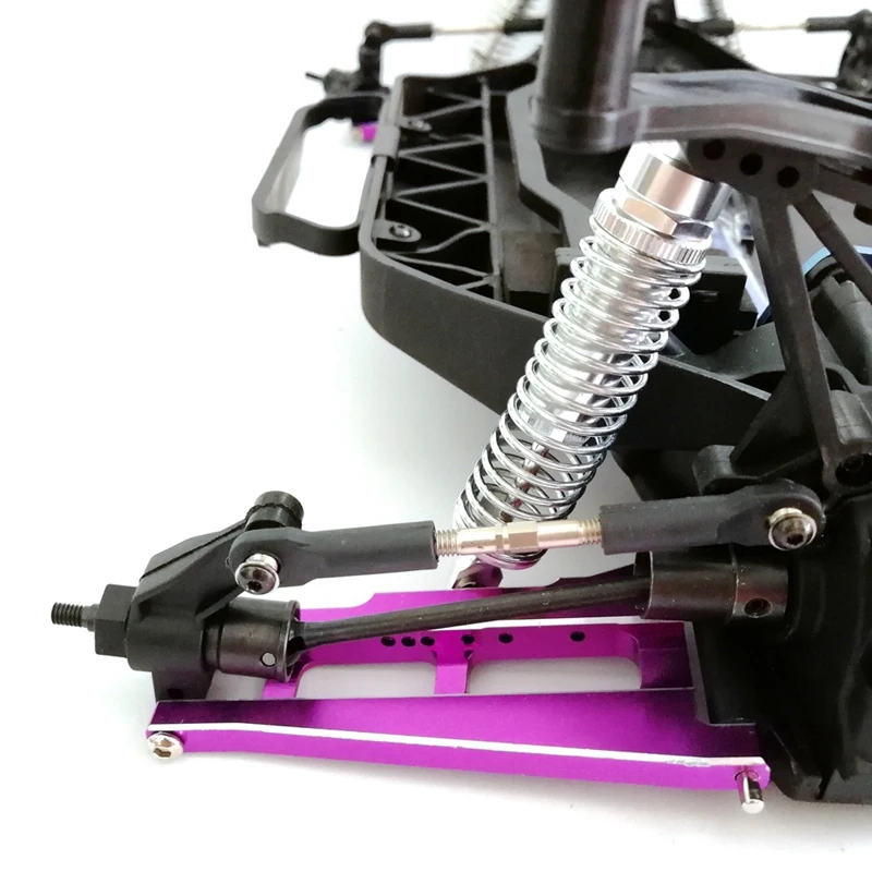 

4 Pcs Metal Front & Rear Shock Absorber Damper Oil Fill Type for 1/10 Traxxas Slash 4X4 HQ727 REMO RC Truck Accessories