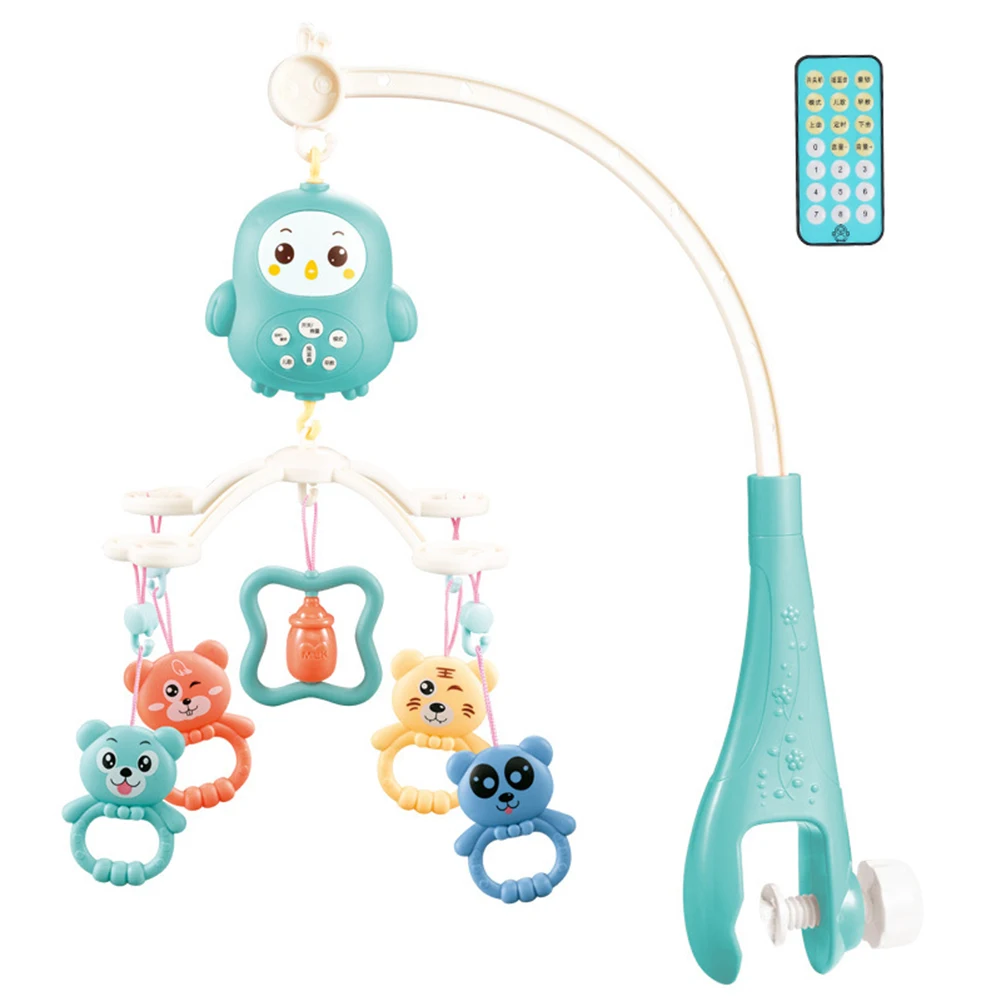 

Baby Music Bed Bell Toy Multi-function Remote Control Musical Baby Rattles Kids Newborn Mobile Rattles Toddler Rattles Handmade