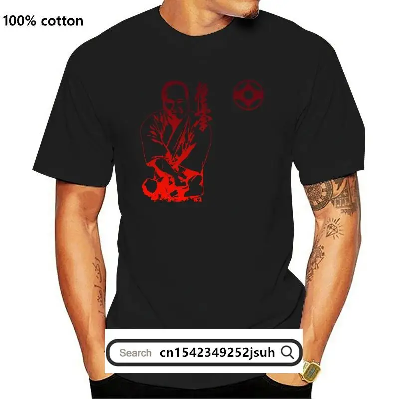 

New 2021 Fashion Men Tee KYOKUSHIN LEGEND MASUTATSU OYAMA KYOKUSHIN MARTIAL ART KARATE MEN WHITE T SHIRT Casual cotton t shirt