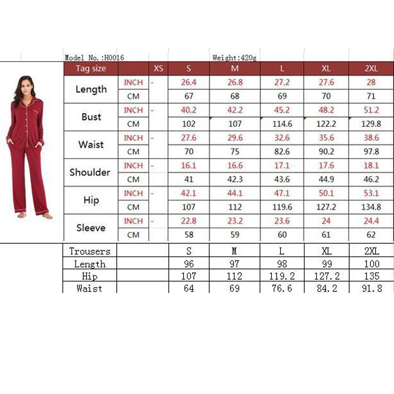 Womens Cotton Pajamas Set Long Sleeve Sleepwear Womens Button Down Nightwear Soft Pj Lounge Sets XS-XXL