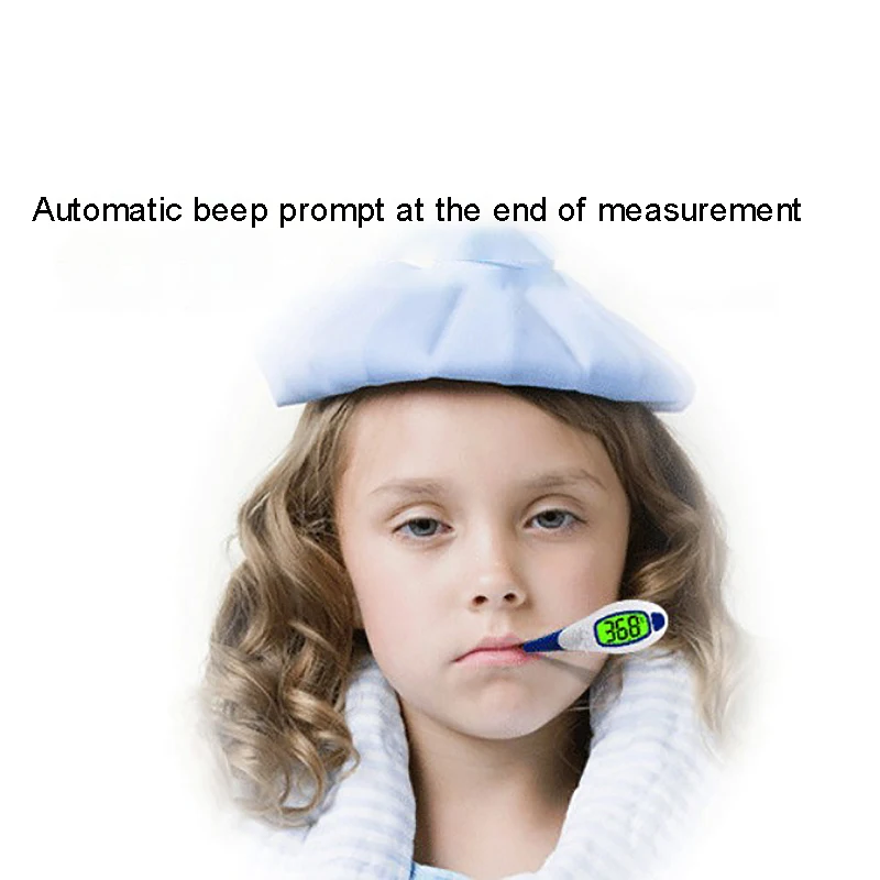 

4PC Electronic Digital Thermometer LCD Display Portable Human Mouth Thermometer for Kids Adult(32-42C)