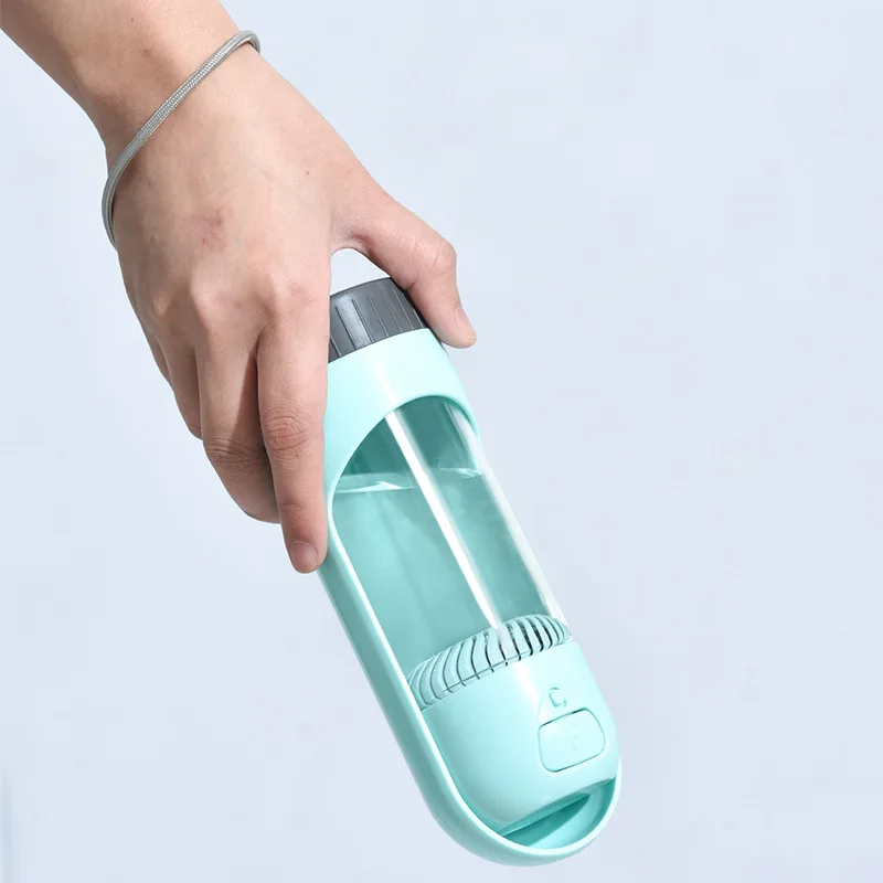 Портативная бутылка для воды домашних животных 300 мл миска питья маленьких