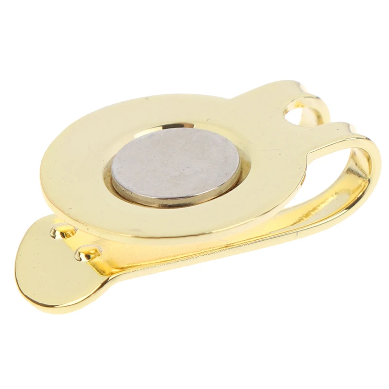 Отметка для мяча гольфа с зажимом шляпы Гольфа Магнитный открытый сплав Гольф