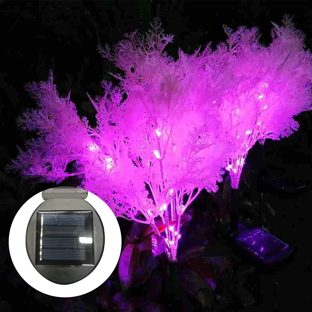 

2pcs Stake Led Pathway Patio Walkway Lawn Ground Solar Powered Outdoor Decorative Park Yard Garden Light Rime Flowers Villa